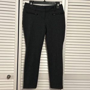 Ann Taylor 0P pants. Skinny fit. Black with white spots